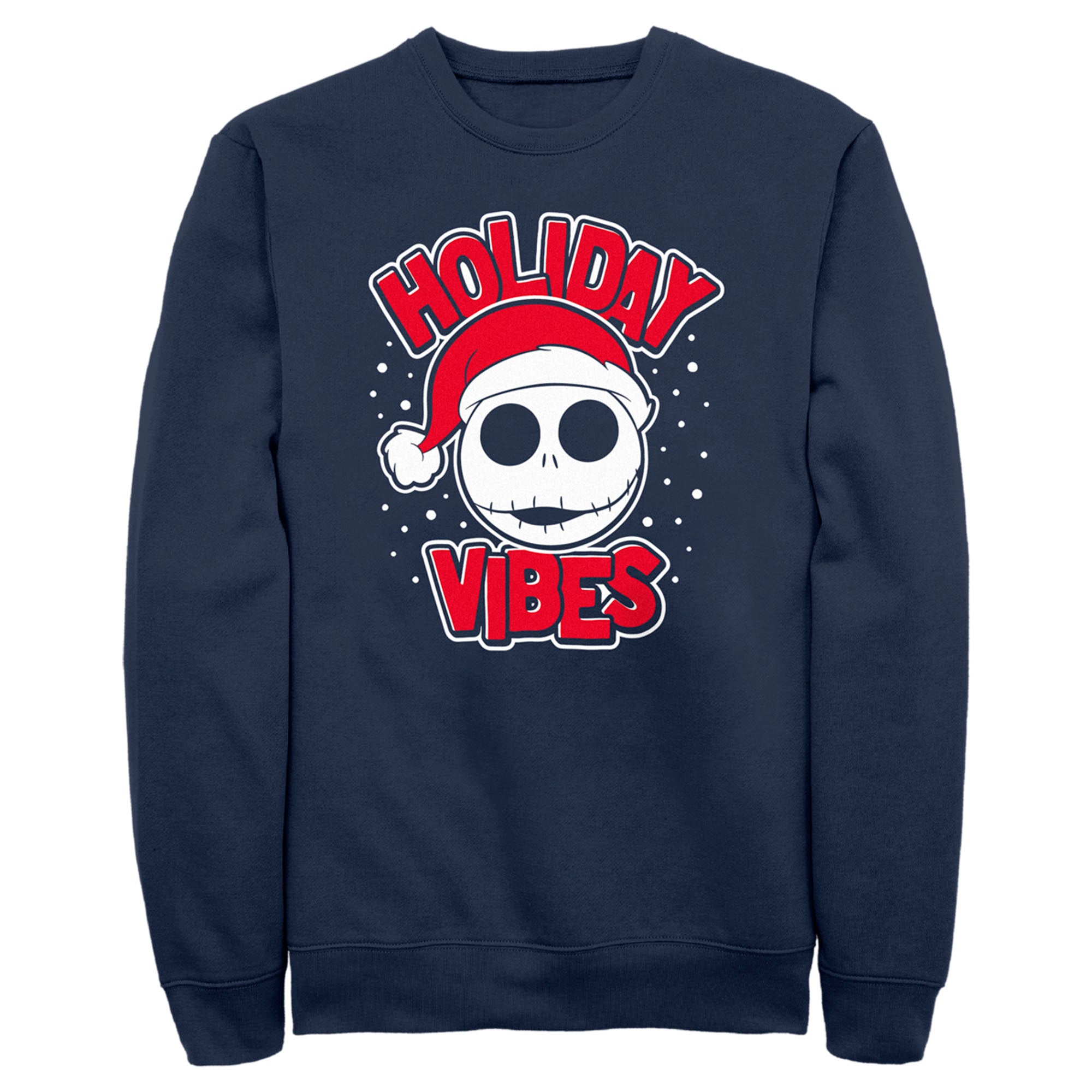 Men’S The Nightmare Before Christmas Holiday Vibes Jack Skellington Sweatshirt