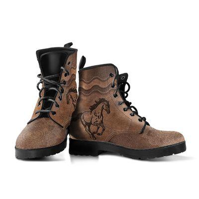 Tmarc Tee Love Horse Leather Boots For Men And Women Tn