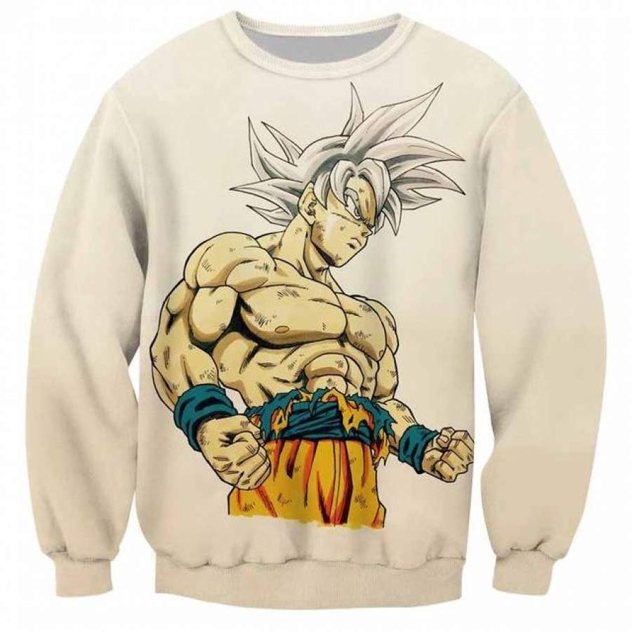 Cloudstyle Dragon Ball Super 3d Anime Sweatshirt Men Goku Ultra Instinct 3d Print Pullover Top 0856