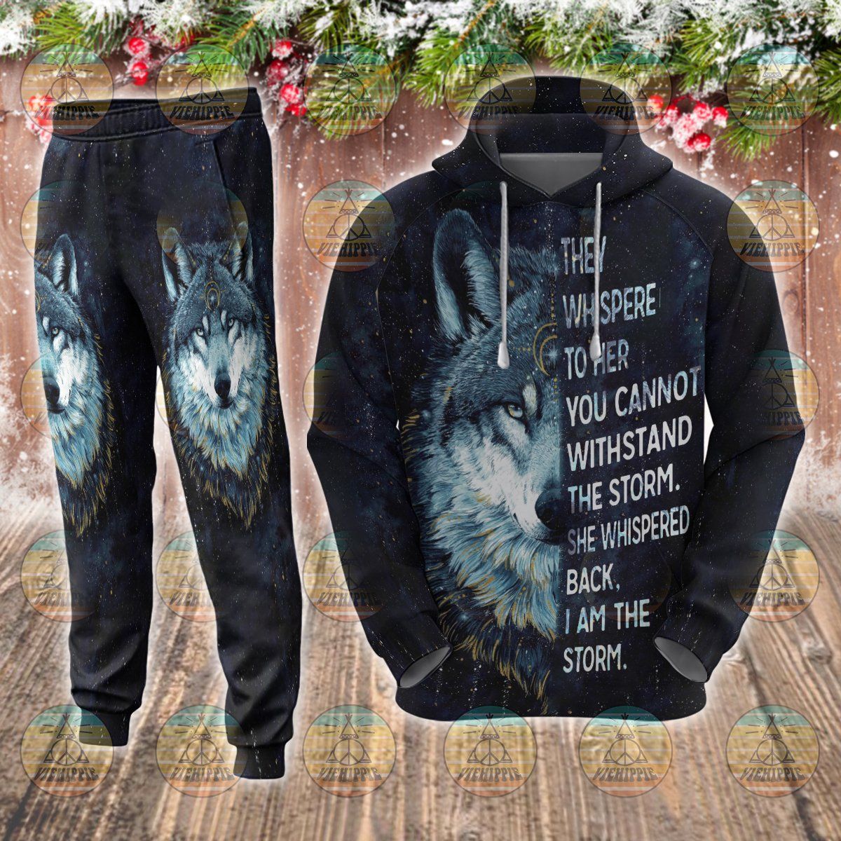 Wolf-Black Widow Hoodie Jogger T1