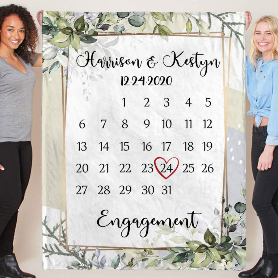 1896237712   N03   ET01    Calendar Date Gifts for couples   Custom Blanket