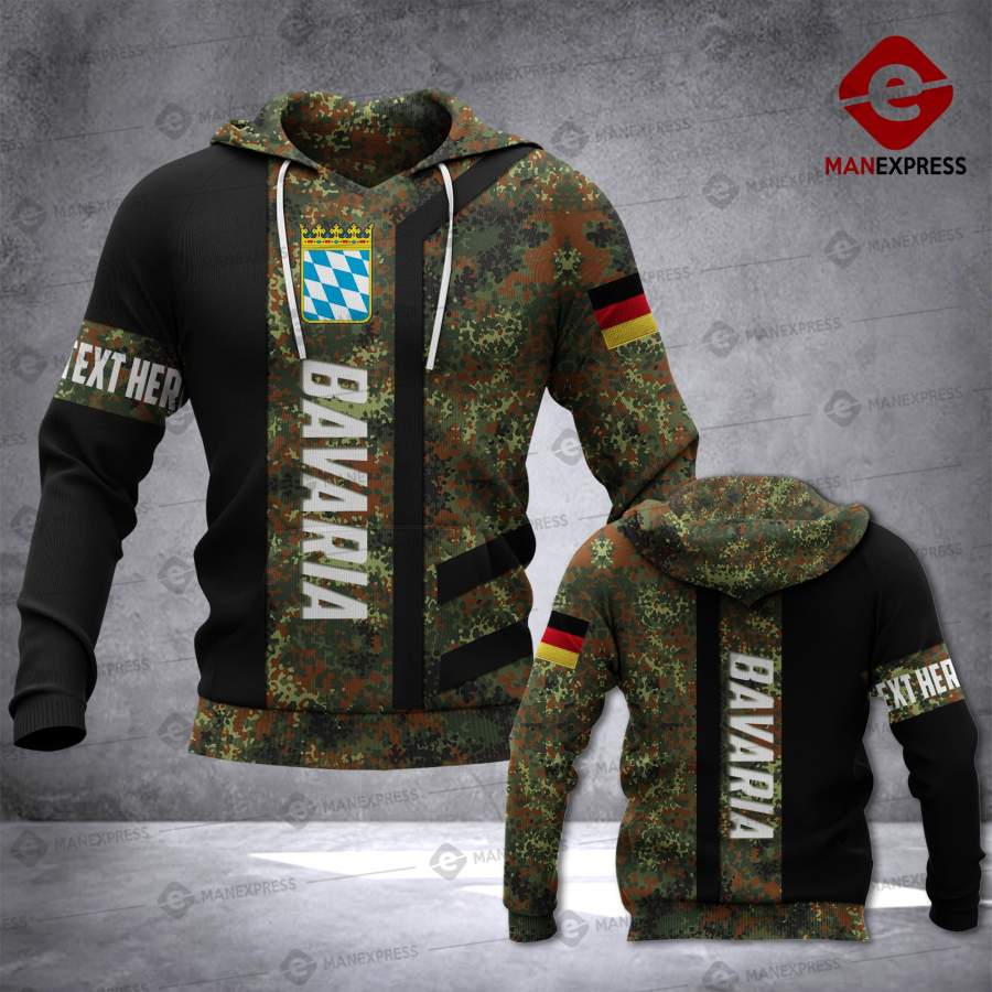 Bavaria CAMOUFLAGE CUSTOMIZED 3D HOODIE