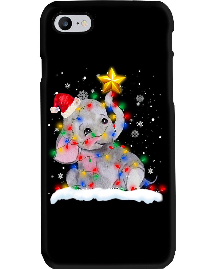 Merry Christmas Elephant And Star Phone Case