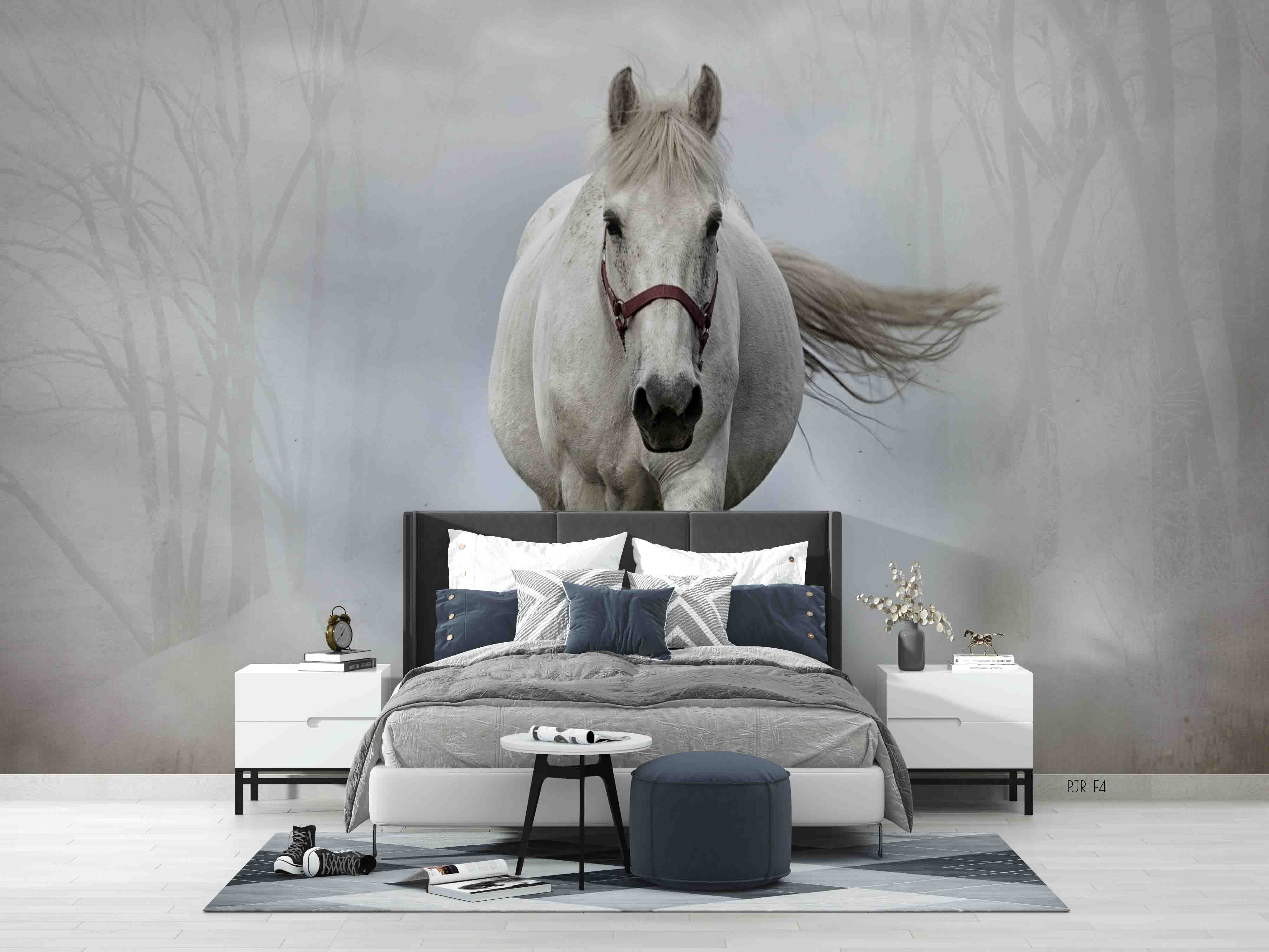 3D Nature Horse Animal Wall Mural Wallpaper Wj 5175