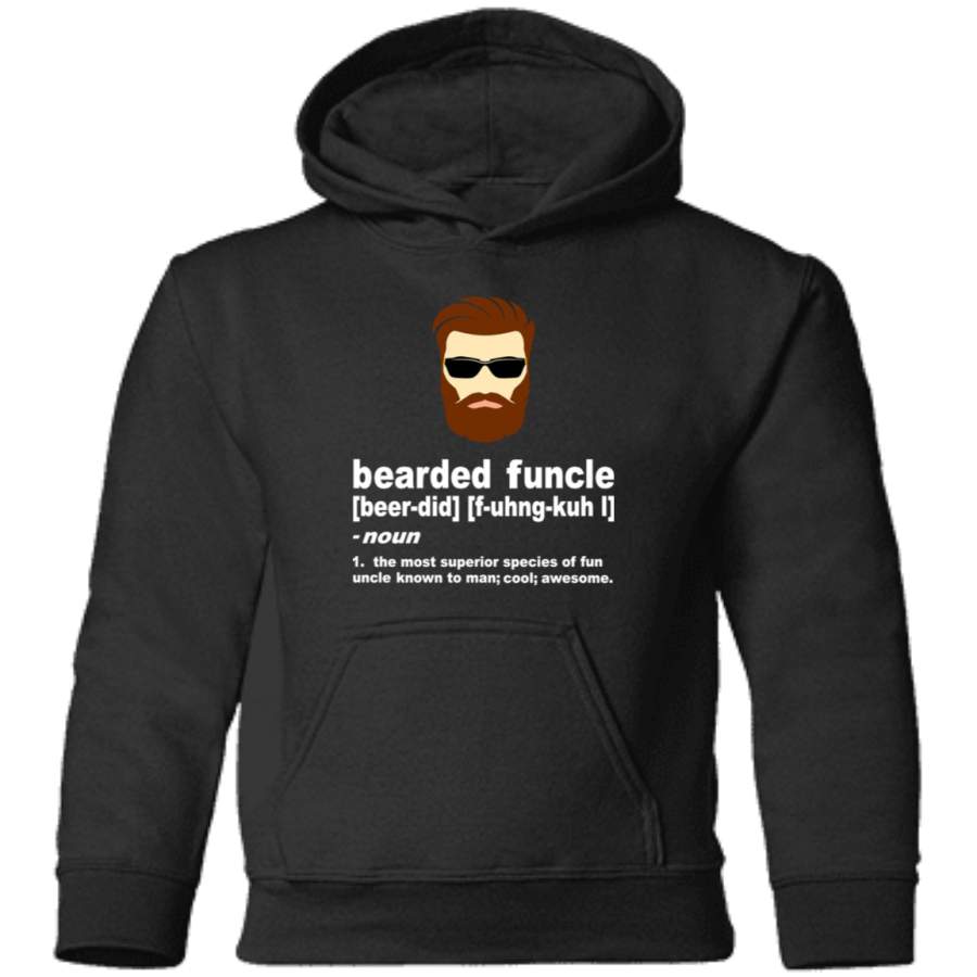 AGR Mens Bearded Funcle Shirt Funny Uncle Definition T-Shirt Toddler Pullover Hoodie