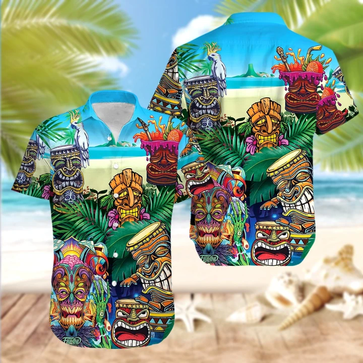 Get Lost On A Island Tiki Hawaii Shirt Ha28525