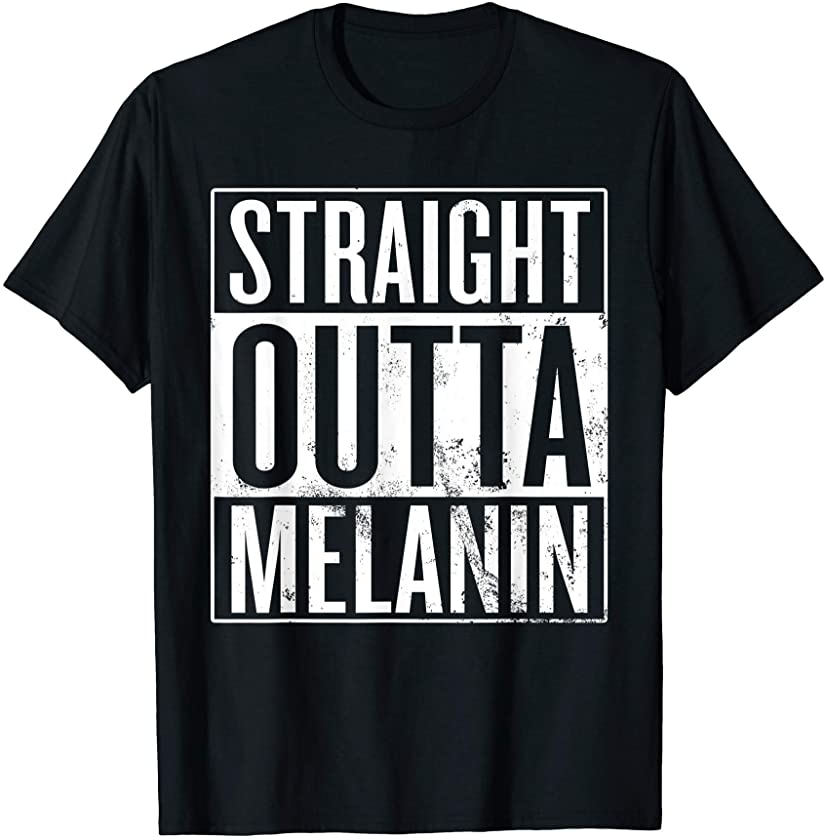 Straight Outta Melanin, Vitiligo Awareness T-Shirt