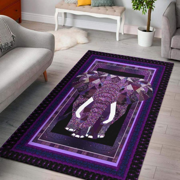 Purple Elephant Rug RCDD81F18199