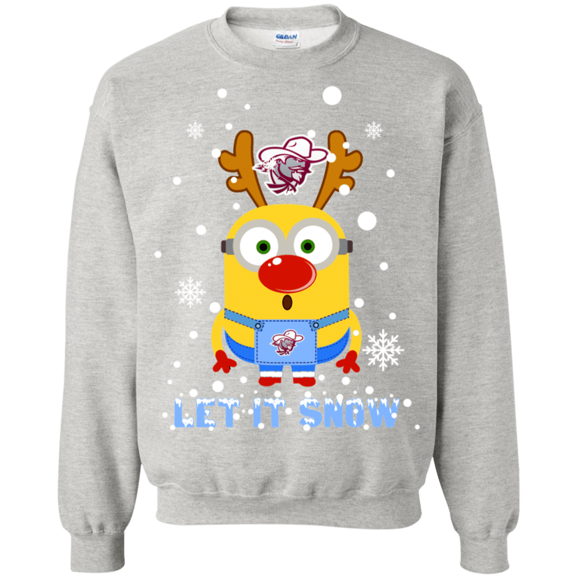 Check out this awesome Minion Eastern Kentucky Colonels Ugly Christmas Sweaters Let It Snow Sweatshirt