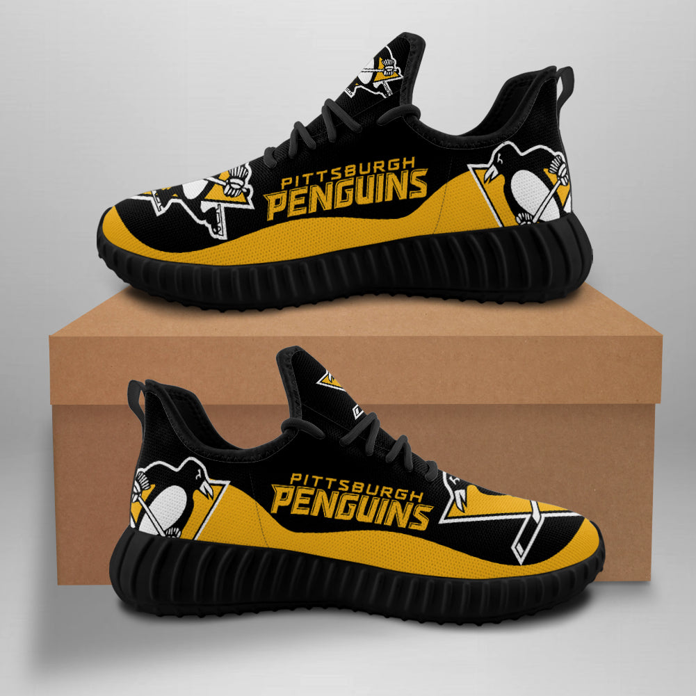 Pittsburgh Penguins Sneakers Big Logo Yeezy Shoes