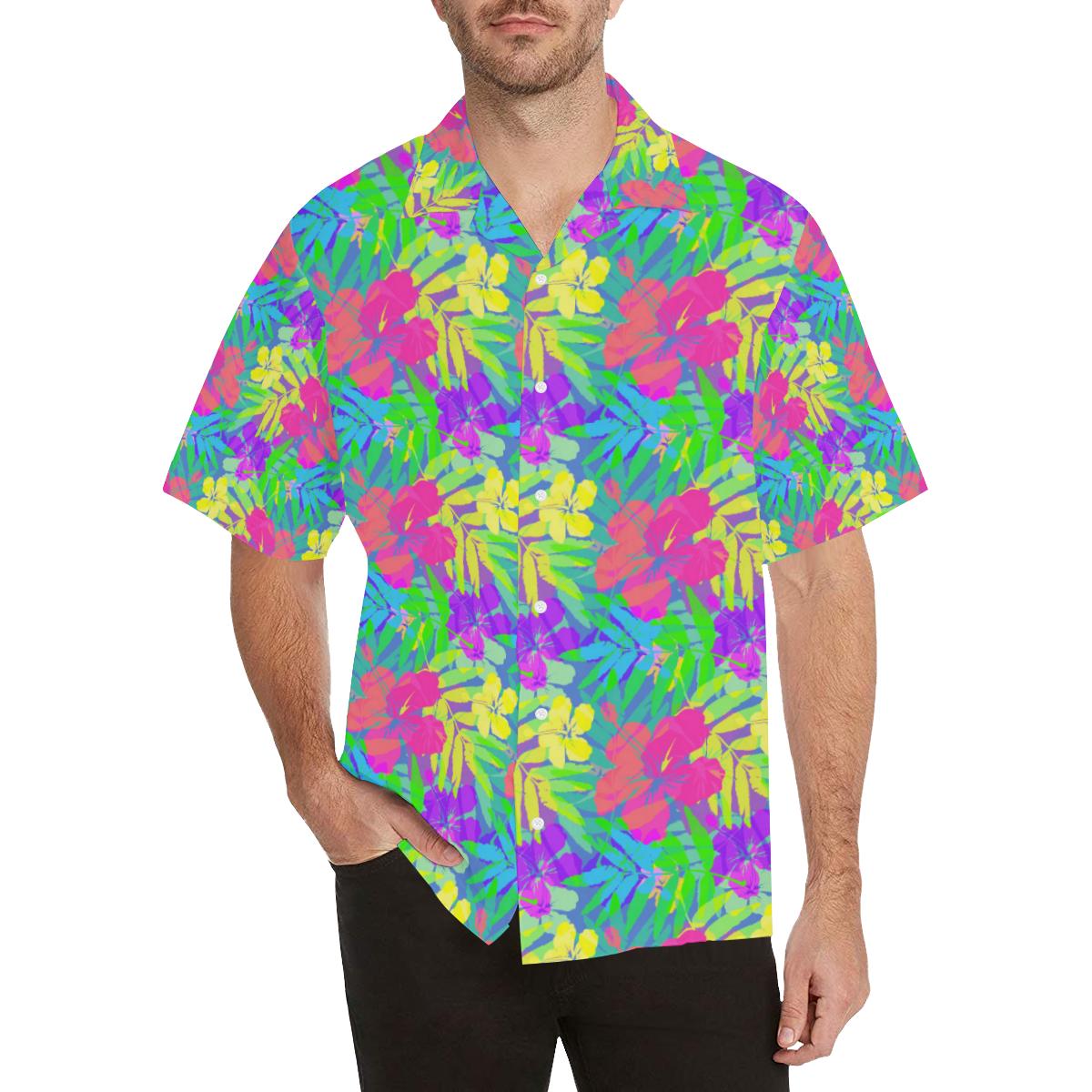 Neon Tropical Hawaiian Shirt – For Men And Women