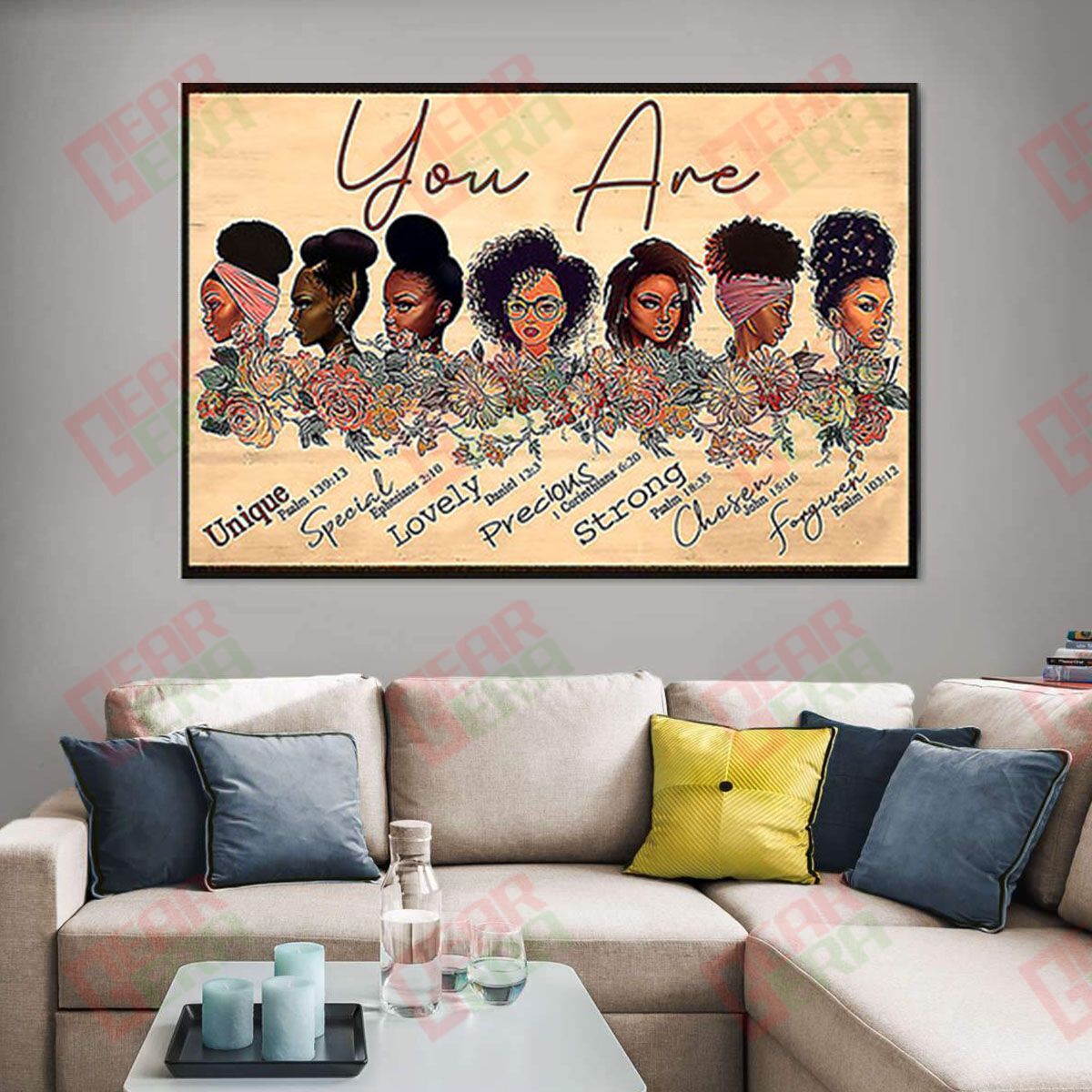 African American Canvas Abstract Black History Month Canvas Prints Black Girl Pride Afro Man Bedroom Wall Beautiful Canvas Room Decor