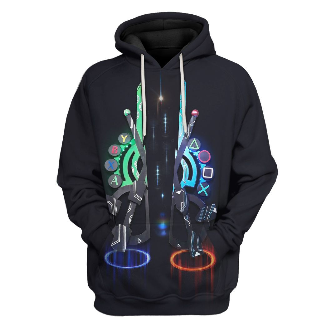 3D Playstation Vs Xbox Custom Tshirt Hoodie Apparel