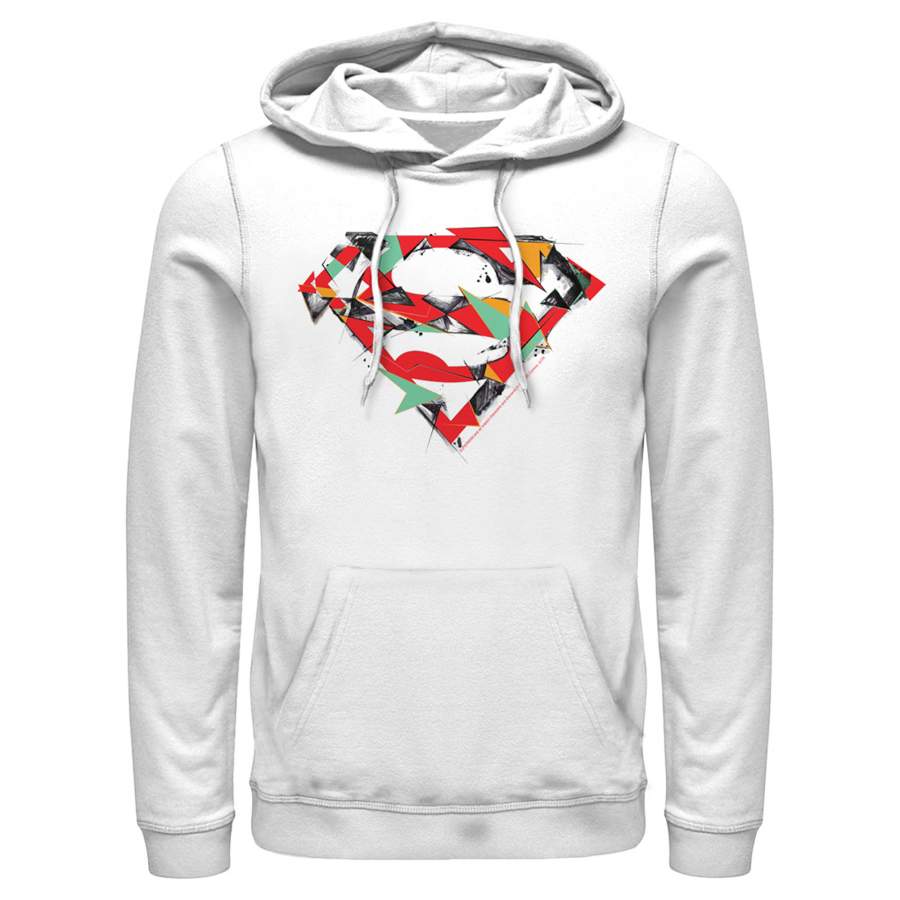 Superman Men’s Logo Puzzle  Lightweight Hoodie