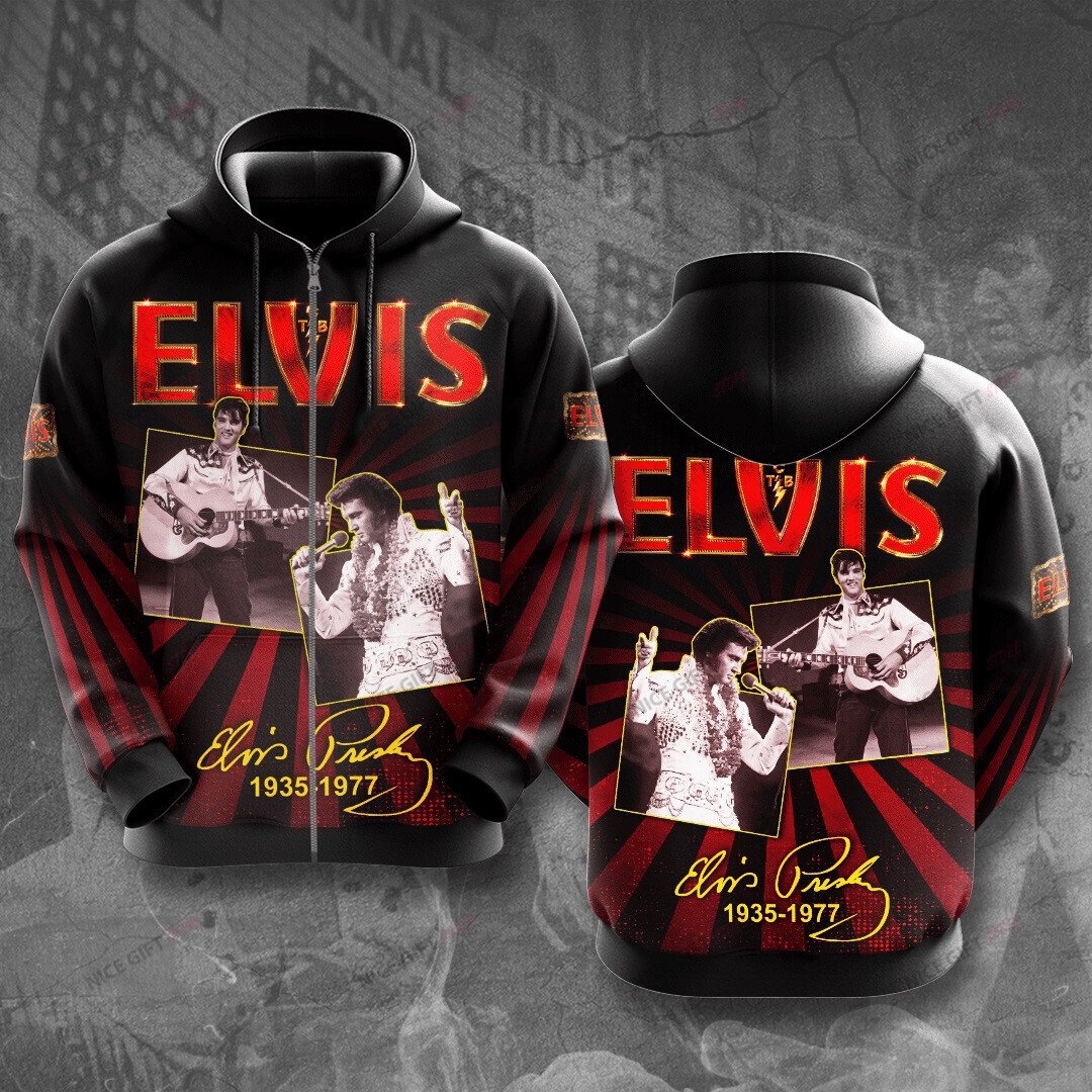 Elvis Presley Zip Hoodie 3D 3Zh-R2H9
