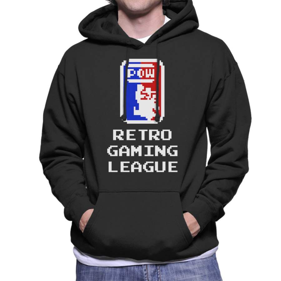 Retro Gaming League Mario Men’s Hooded Sweatshirt