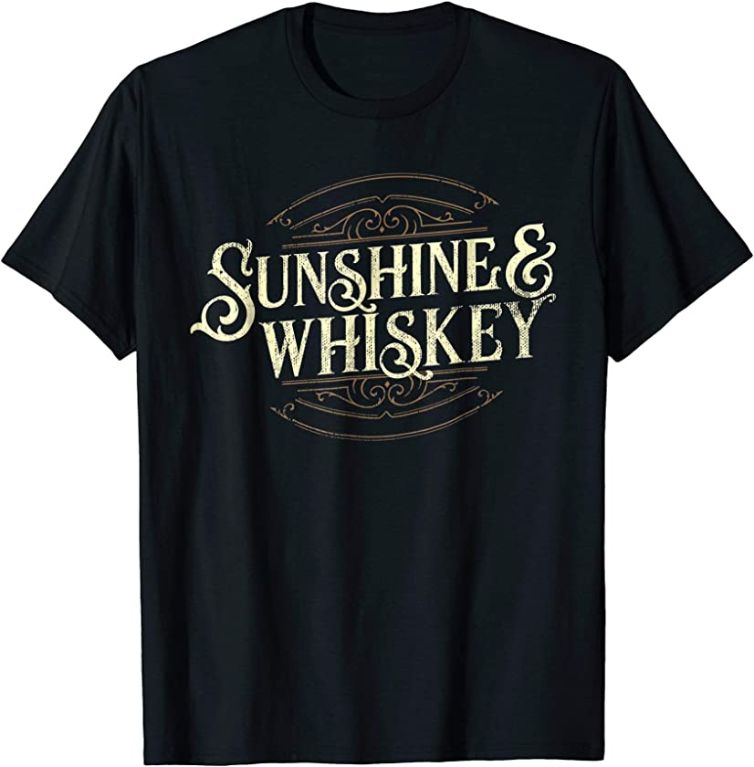 Vintage Sunshine and Whiskey Country Drinking T-shirt