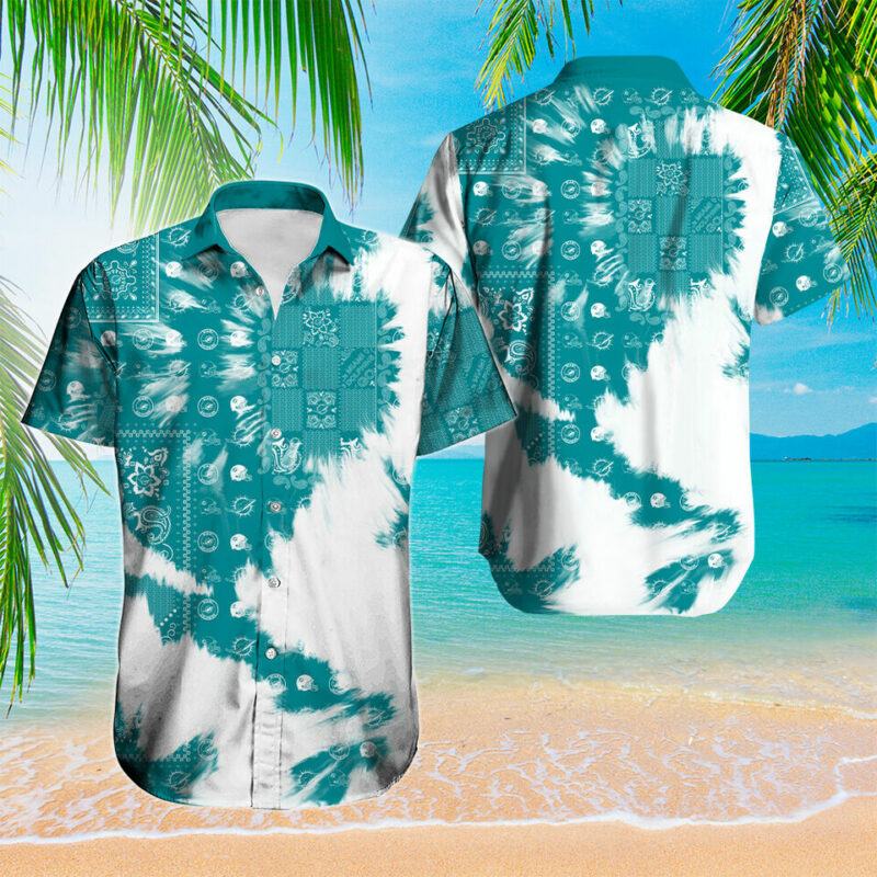 Miami Dolphins Hawaiian Shirts Men Button V7