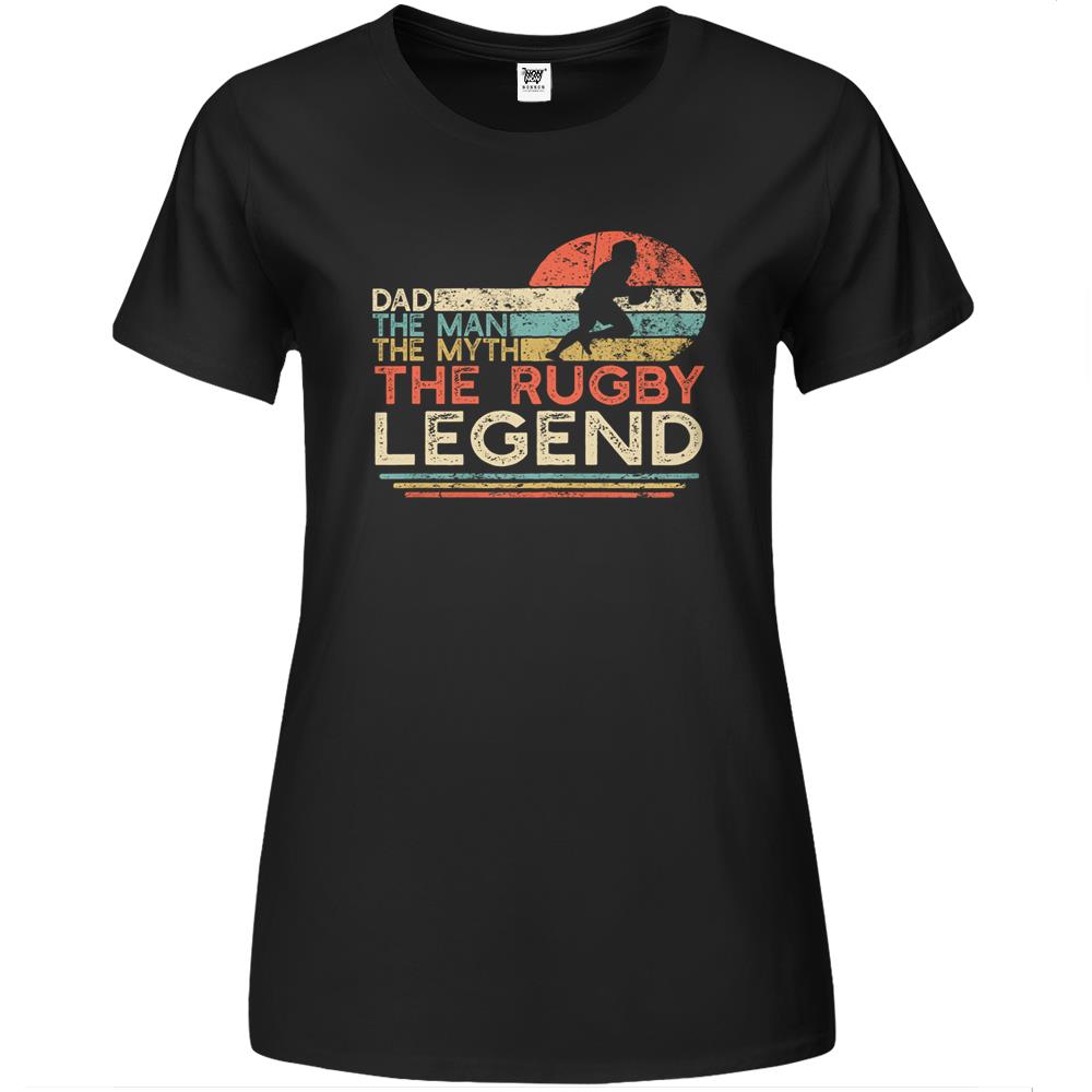 Mens Vintage Rugby Dad The Man The Myth The Legend Father’S Day Gift Premium Womens Tshirts