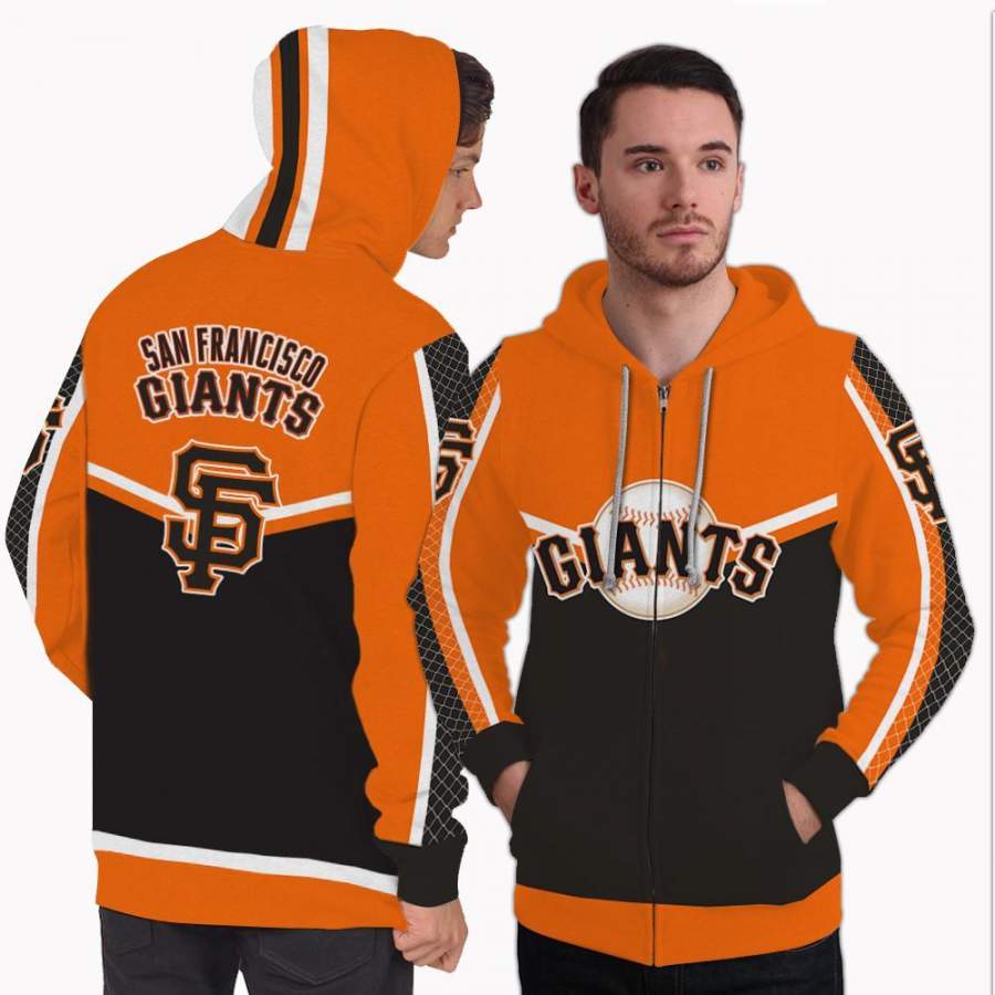 Colorful Gorgeous Fitting San Francisco Giants Zip Hoodie