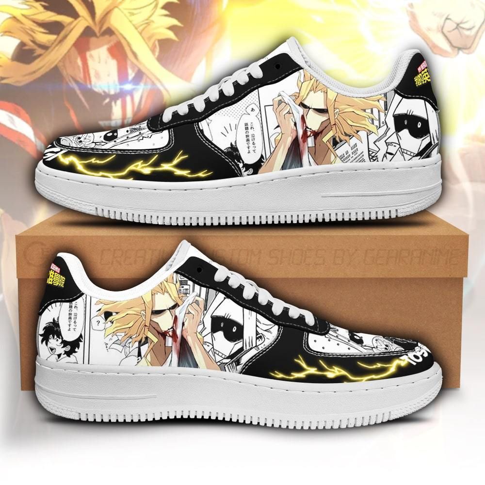 Toshinori Yagi Sneakers Custom My Hero Academia Anime Shoes Fan Gift Pt05 Unisex Men Women