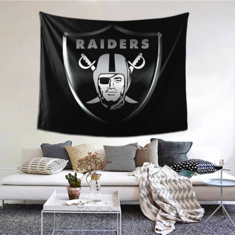 Durable Las Vegas Raiders Tapestry -153571 For Beach Shawl Scarf Blanket