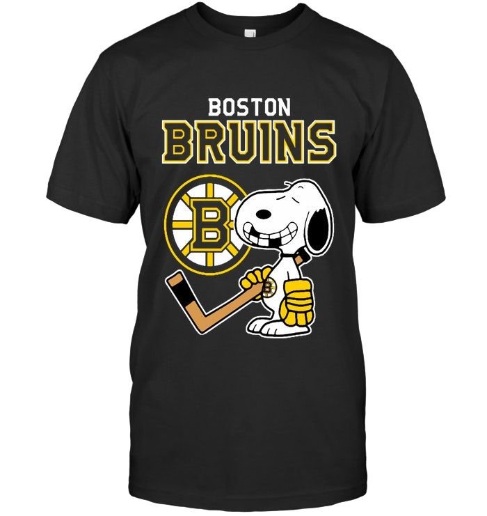 Boston Bruins Ice Hockey Fans Snoopy Peanuts Film Lovers Funny Women Men Shirts