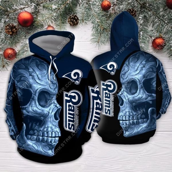 Sugar Skull Los Angeles Rams Los Angeles Rams 40 Unisex 3D Hoodie Gift For Fans