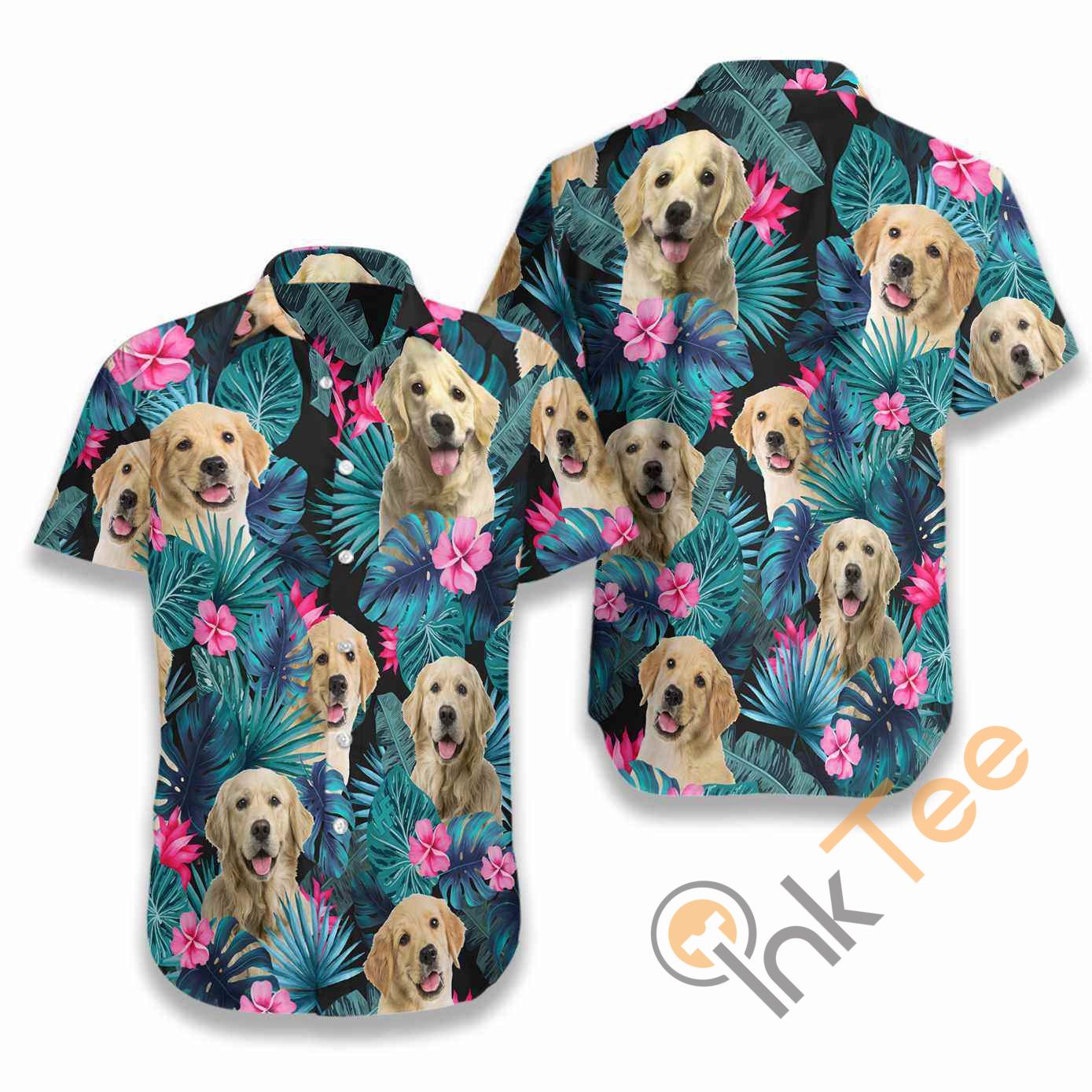 Tropical Golden Dog Hawaii Shirts Ha77369