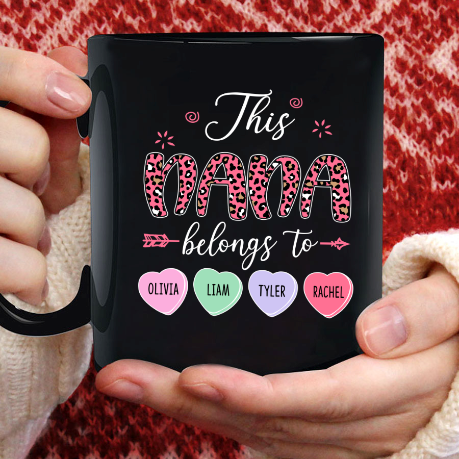 This Nana Belongs To Grandkids Valentine Mug