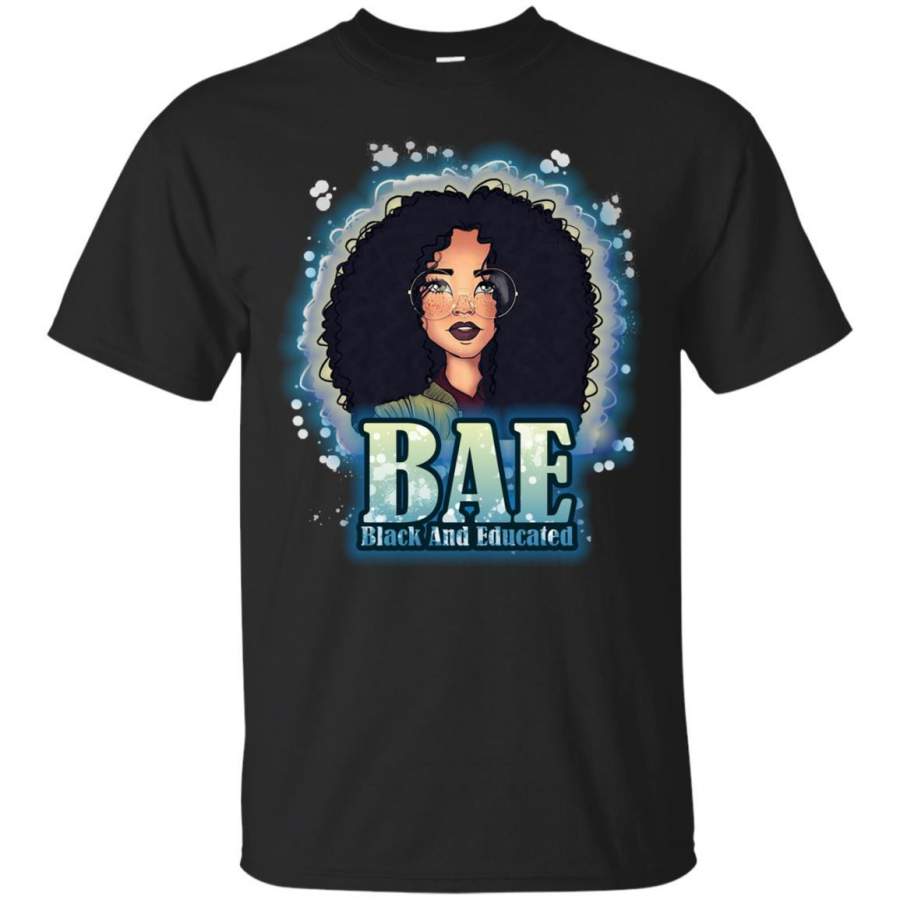 bae t shirt black and educated