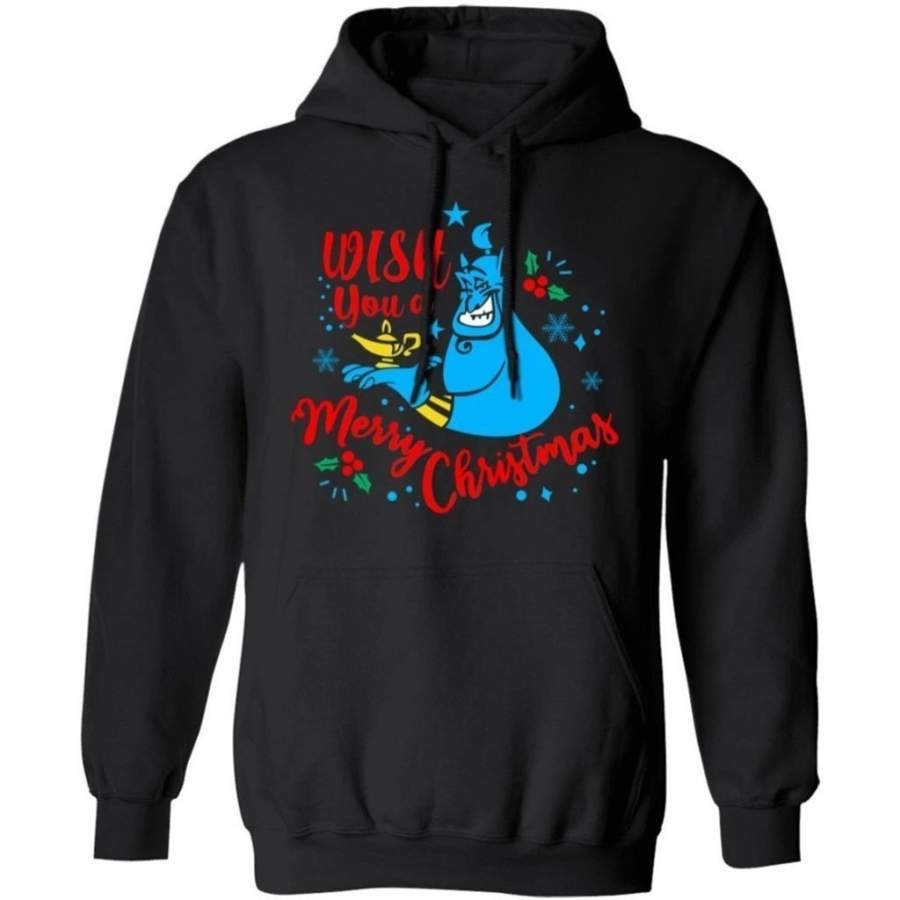 Genie Wish You A Merry Christmas Hoodie Aladdin’s Genie Xmas Hoodie MT11