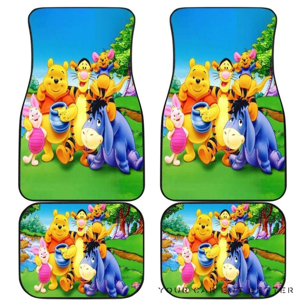 Pooh And Friends Car Floor Mats 1 Personalized Car Seat Floor Mat Custom Print