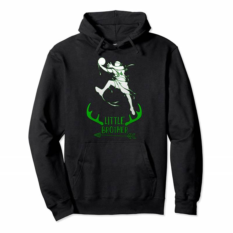 34 little brother Gift For Milwaukee Basketball Bucks Fans Pullover Hoodie