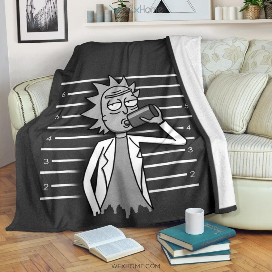 Rick Goes To Jail Rick And Morty Premium Blanket - EmprintsTOP