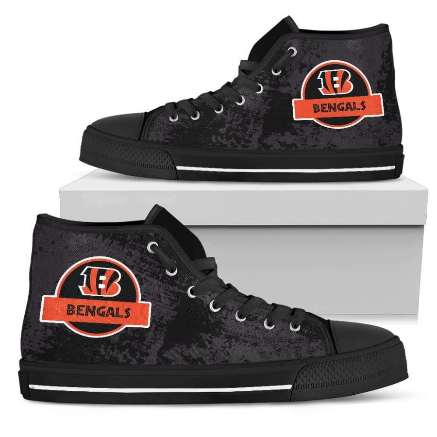 Jurassic Park Cincinnati Bengals High Top Shoes