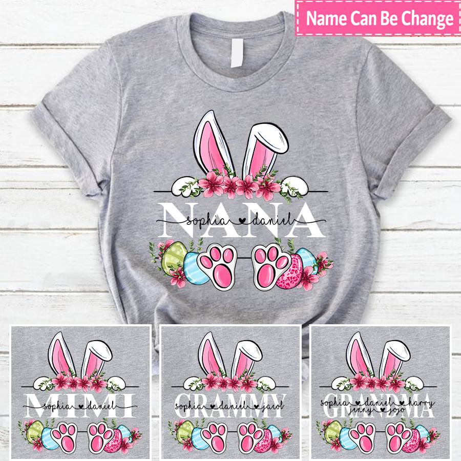 Personalized Nana Playboy bunny Halloween costume  And Kids Shirt Easter'S Day Gift For Grandma Grammy Mama Nana Mimi Easter'S Day Mother'S Day Gift Ideas