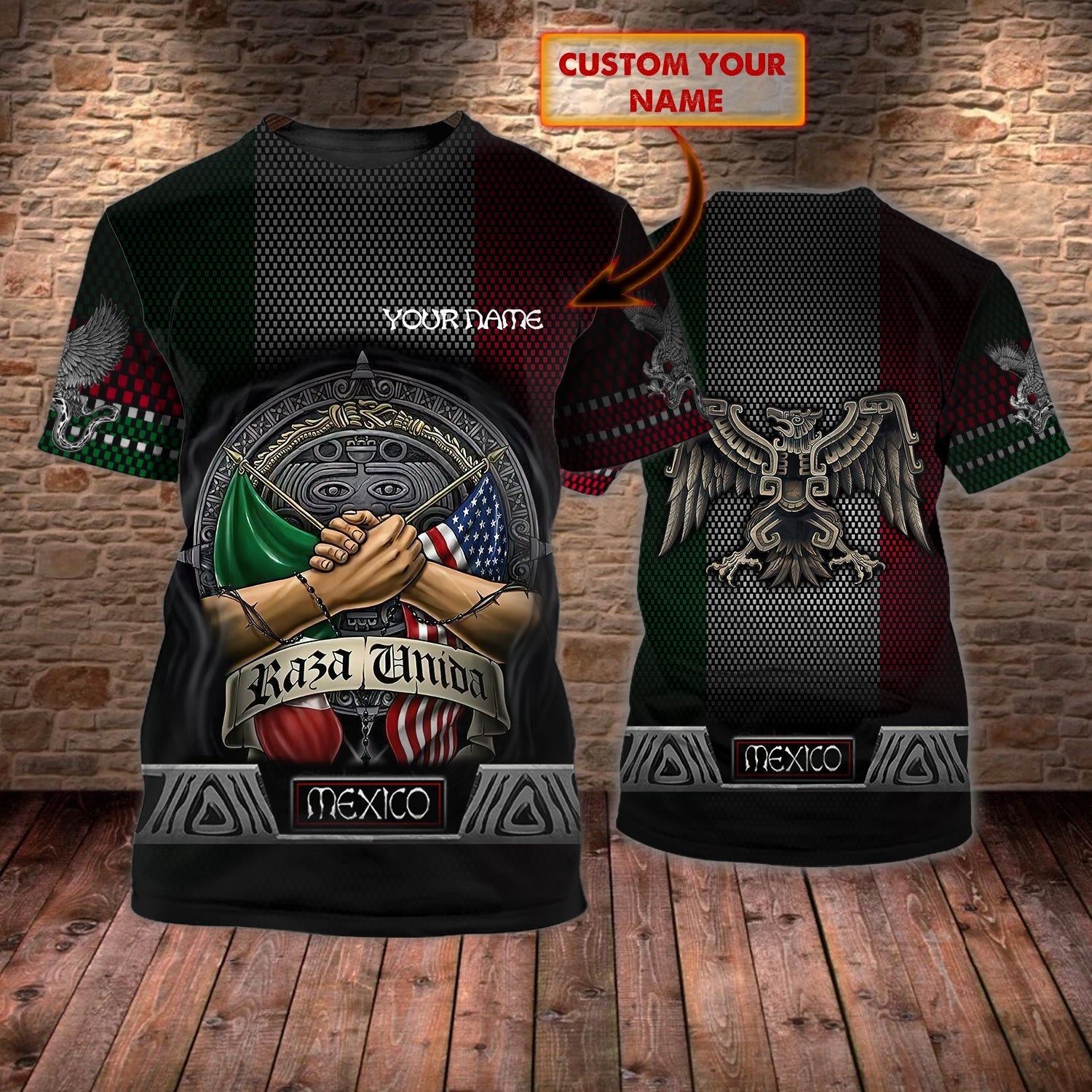 Custom Name 3D Mexico Shirt, Men’S Mexican Shirts, Women Mexico Shirt