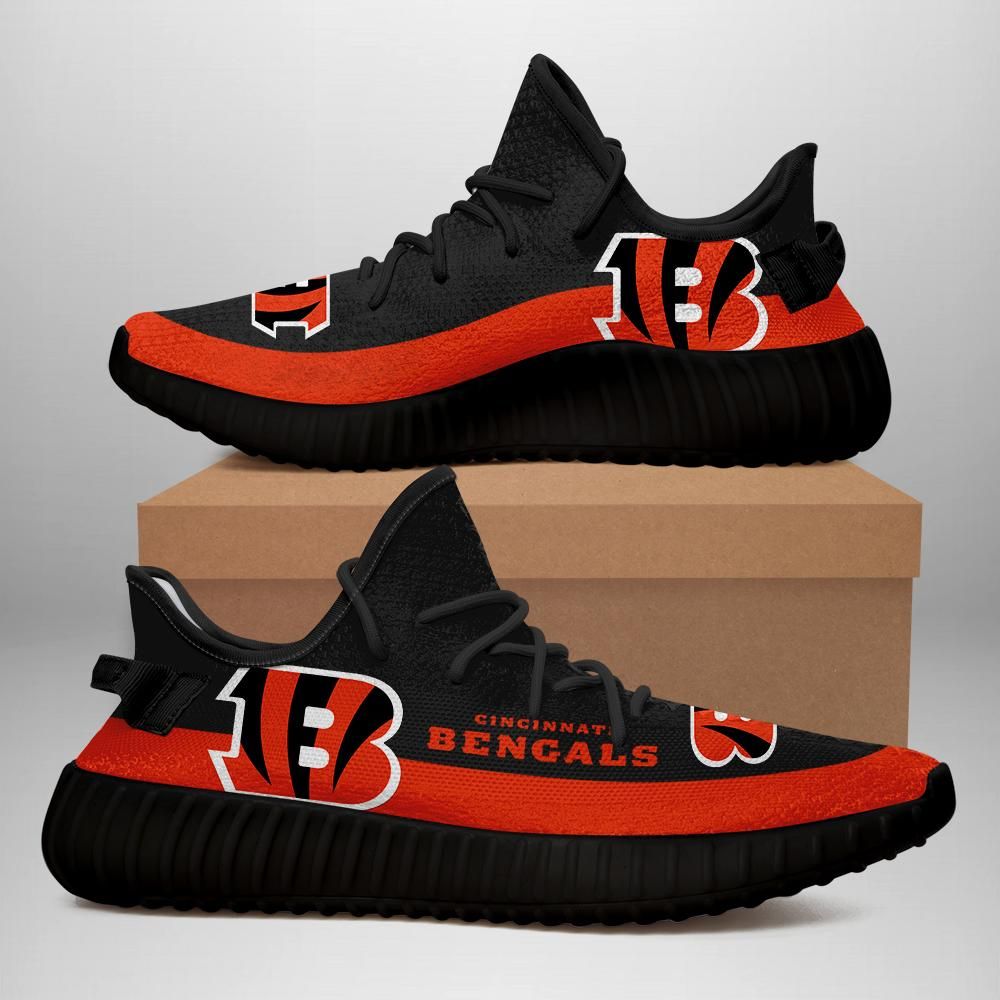 Cincinnati Bengals Unisex Sneaker Football Custom Shoes Cincinnati Bengals Yeezy Boost 350