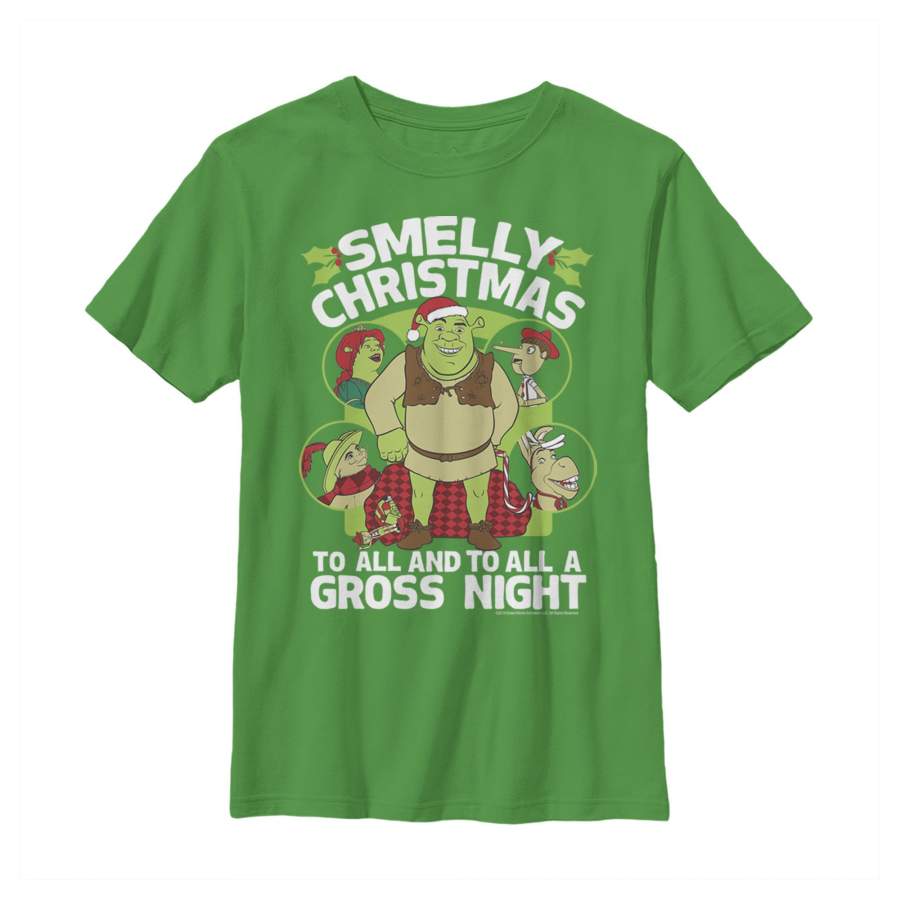 Shrek Boy’s Christmas Smelly  T Shirt