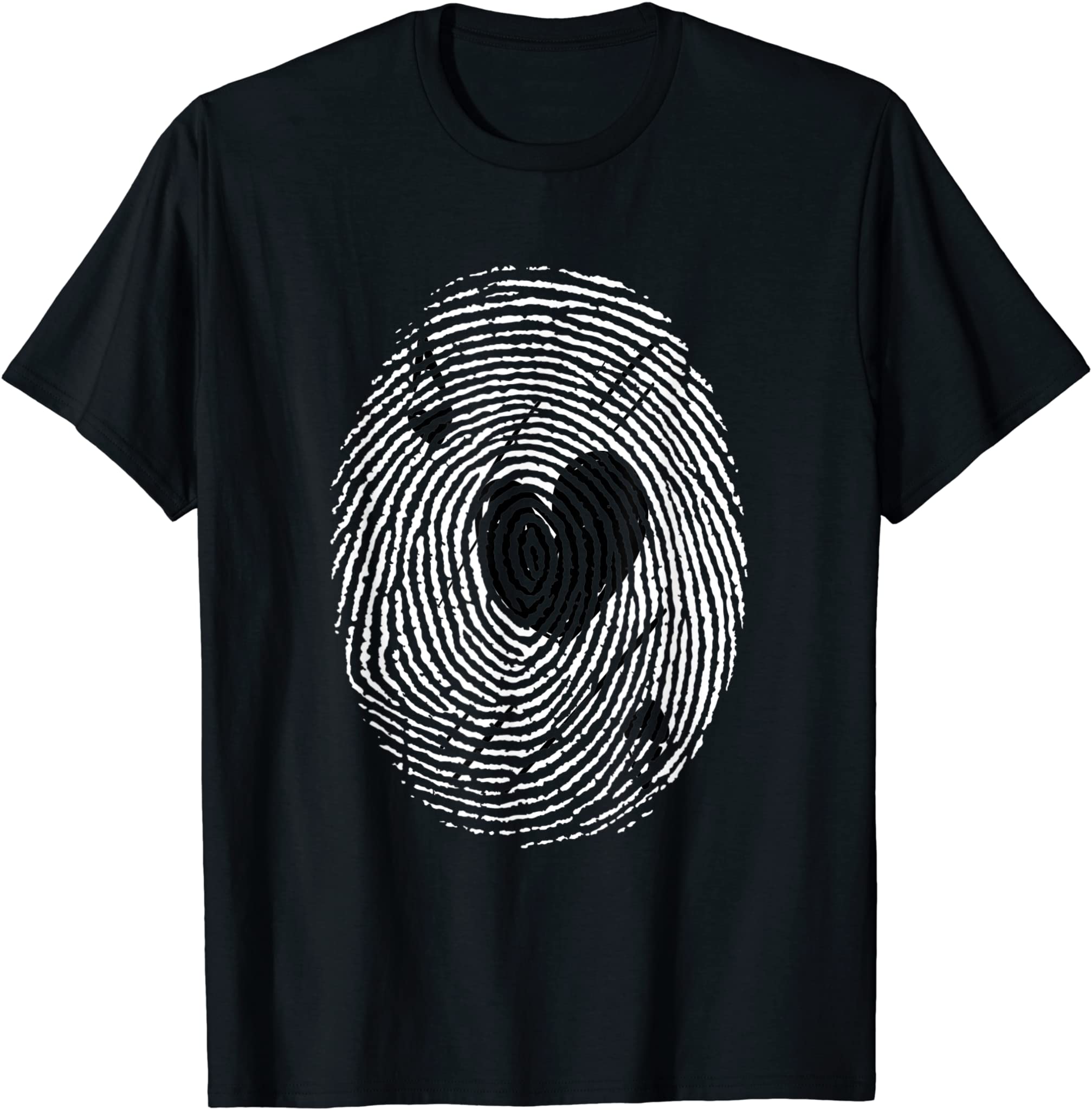 Fingerprint Ace Heart Poker Game Casino Gambling Player T-Shirt