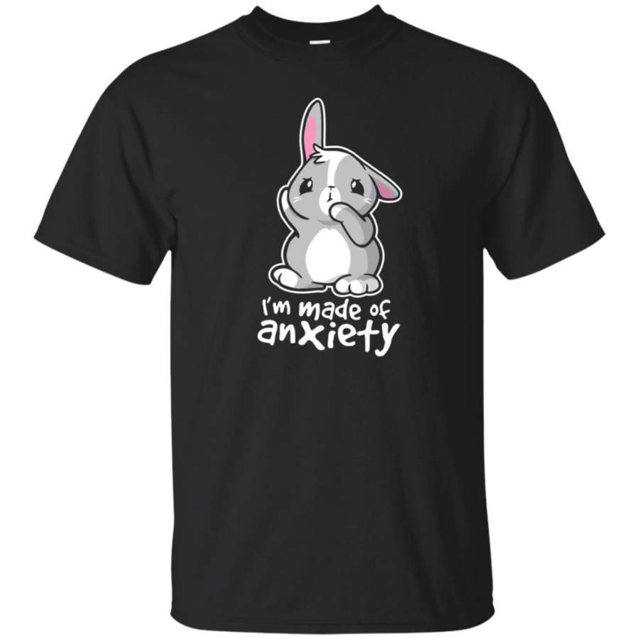 AGR I’m Made Of Anxiety Bunny Rabbit Kawaii Funny T-shirt