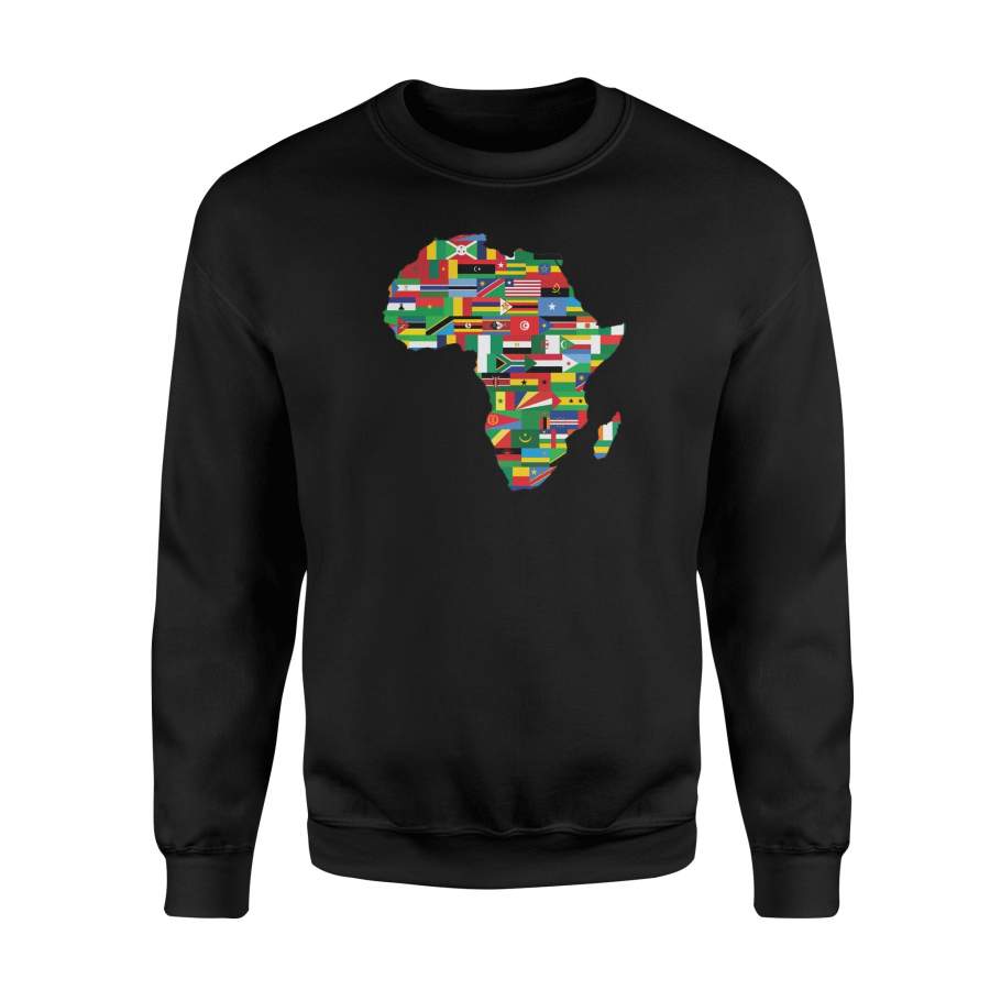 Africa Country Map African Pride Sweatshirt