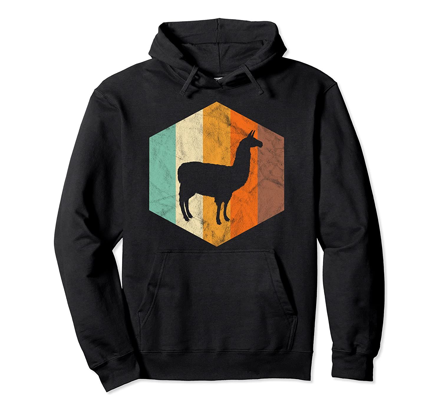 Alpaca Retro Vintage Llama Pullover Hoodie, T-Shirt, Sweatshirt