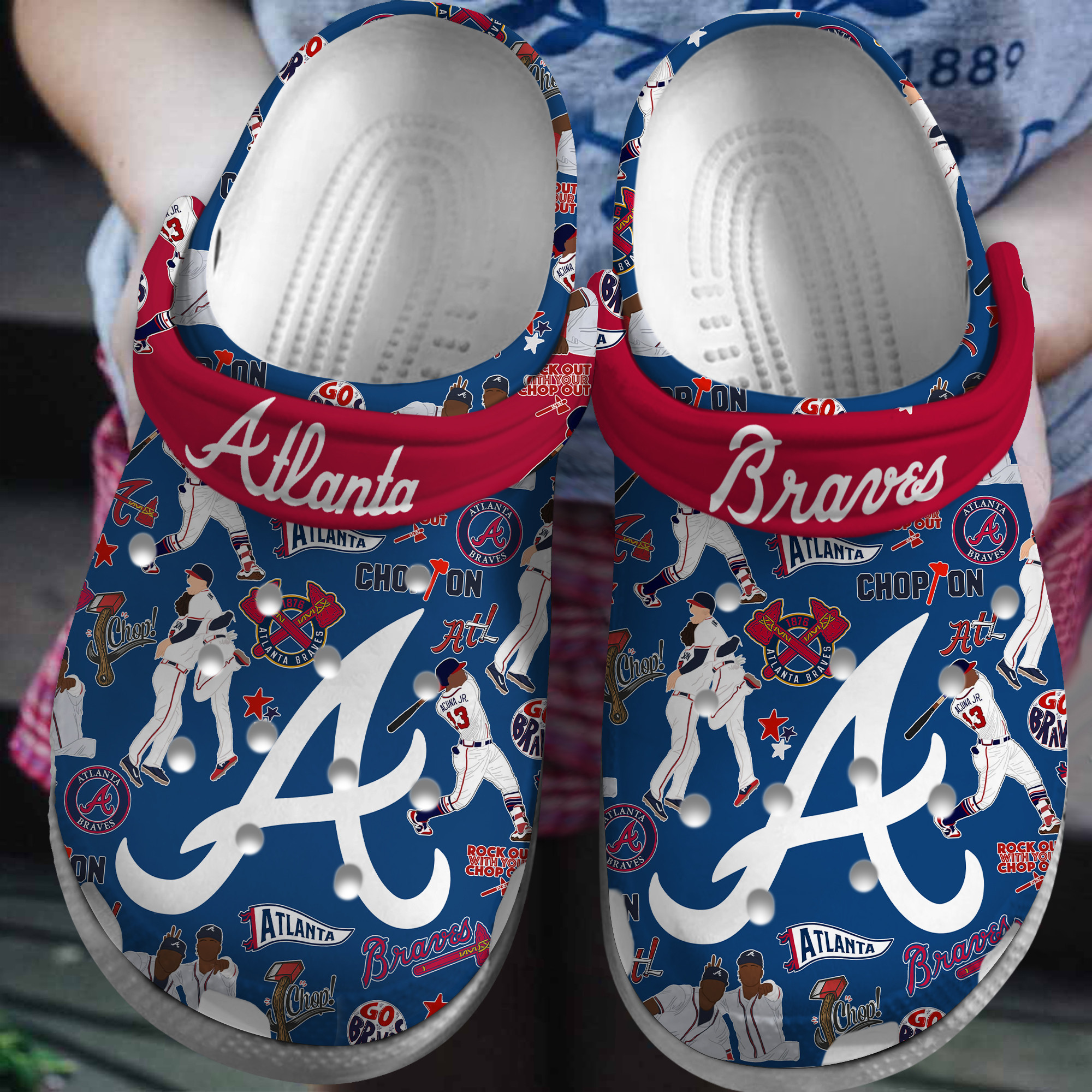 Atlanta Braves MLB Sport Crocs Crocband Clogs Shoes Comfortable For Men Women and Kids 4