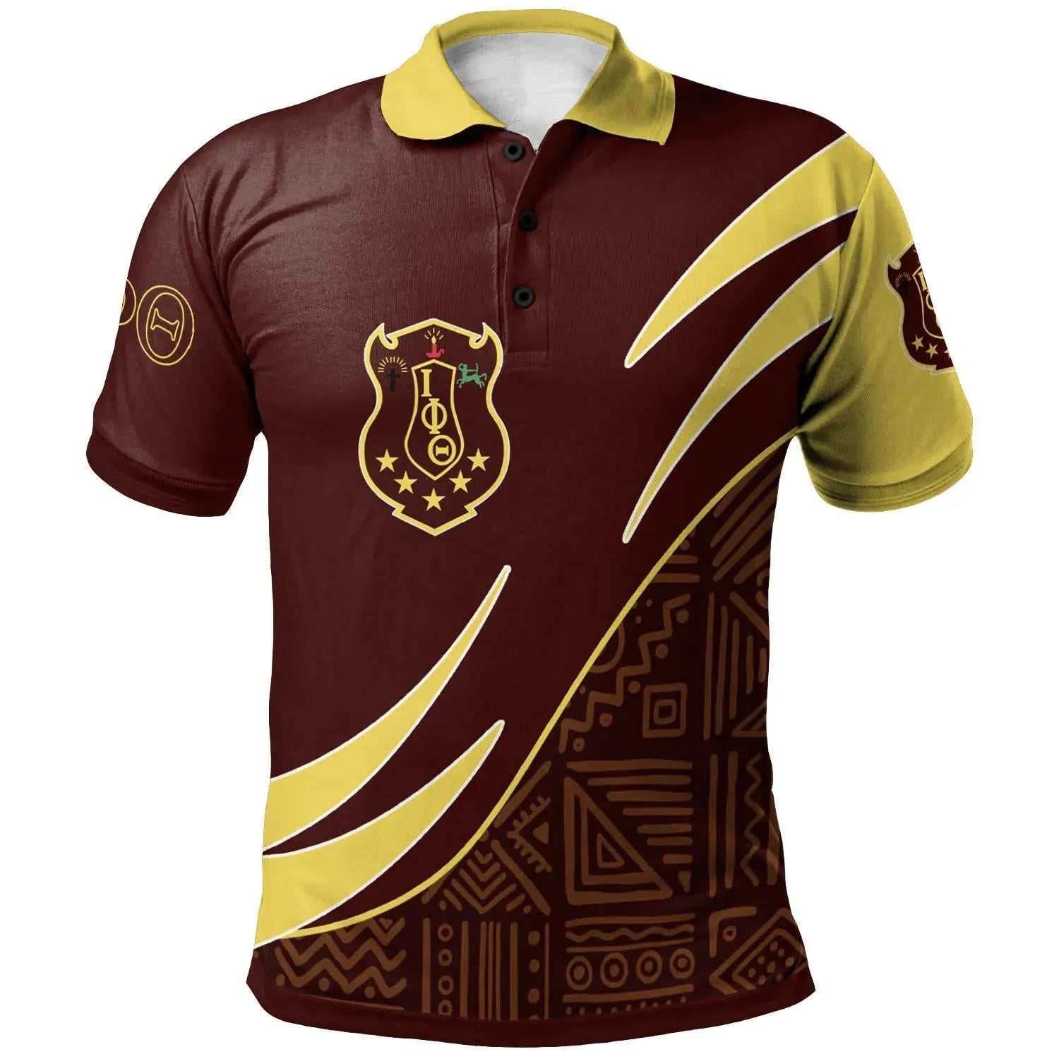 Iota Phi Theta Polo Shirt – Symmetrical Lines – Bn27