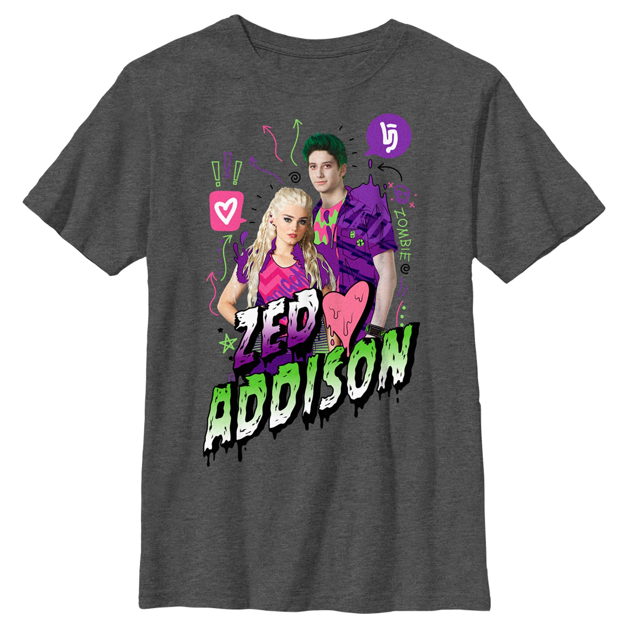 Boy’S Z-O-M-B-I-E-S Zed And Addison T-Shirt