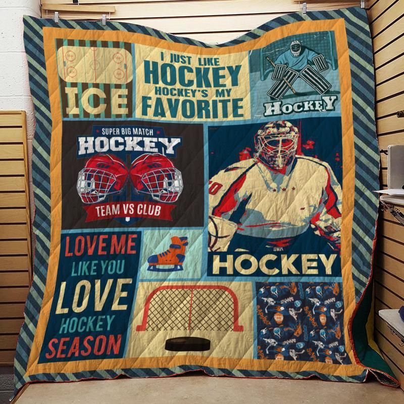 Hockey 3D Quilt Blanket #1105-2