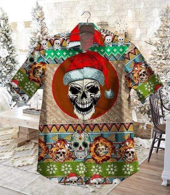 Shop From 1000 Unique Skull Santa Claws Mandala Christmas Hawaii Aloha Shirts H Ha84687