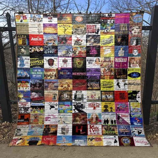 Broadway Musical Quilt Blanket